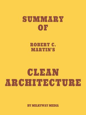 cover image of Summary of Robert C. Martin's Clean Architecture